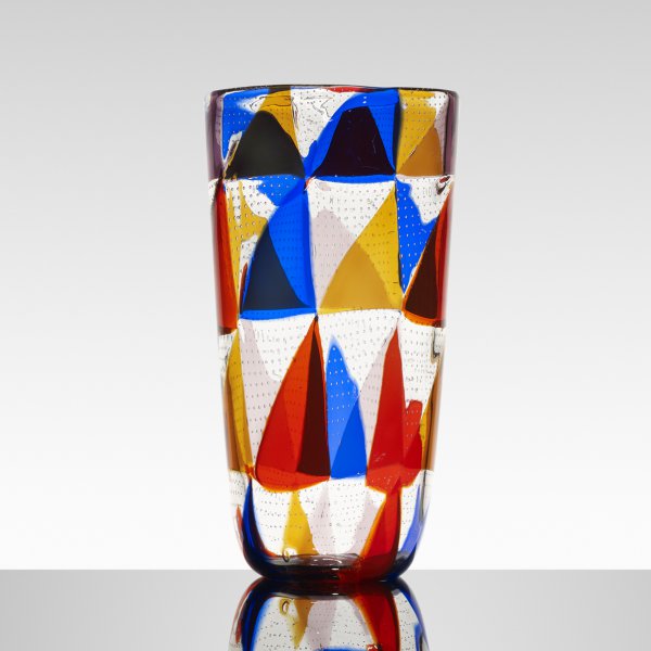 Ercole Barovier, monumental Intarsio vase