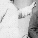Lawren Harris on the SS Beothic, eastern Arctic, 1930