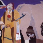 Fritz Scholder, Indian and Rhinoceros, 1968