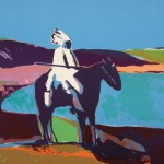 Fritz Scholder, Indian at the Lake, 1977