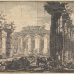 Giovanni Battista Piranesi, Paestum, Italy: Interior of the Basilica, from the West, 1777