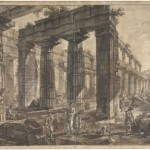 Giovanni Battista Piranesi, Paestum, Interior of the Temple of Neptune from the West, 1777