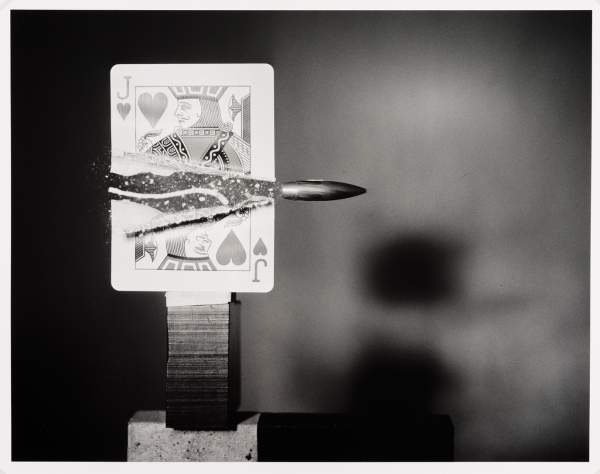 Harold Edgerton, Bullet through Jack of Hearts