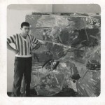 Natkin in his Chicago studio, circa 1957;