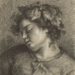 Gustave Courbet, Head of Sleeping Bacchante, 1847