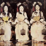 Hung Liu, Three Fujins, 1995