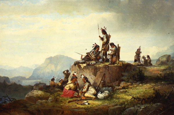 John Mix Stanley, Group of Piegan Indians, 1867