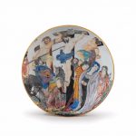 Dish with Crucifixion, Qing dynasty