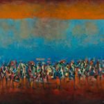 Norman Lewis, Title Unknown (March on Washington), 1965