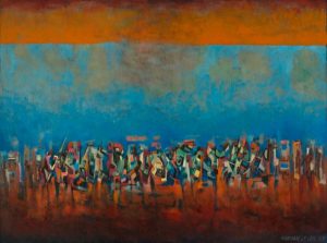 Norman Lewis, Title Unknown (March on Washington), 1965