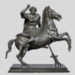 Small Statue of Alexander the Great astride Bucephalos, Roman