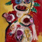 Karel Appel, Woman with Flowers No.1, 1963