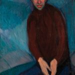 Peter Krasnow, Portrait of Olaf Olesen, oil on canvas, 1921