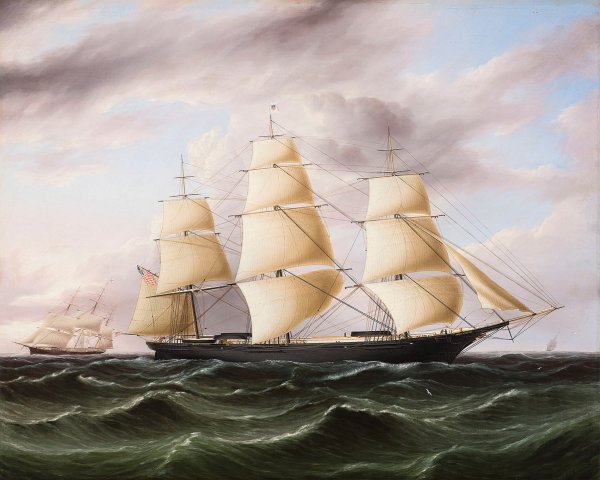 James E. Buttersworth, Clipper Ship Black Warrior, circa 1853