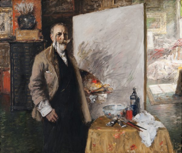 William Merritt Chase, Self-Portrait in 4th Avenue Studio