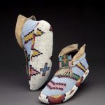 Assiniboine moccasins, 19th century.