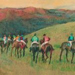 Edgar Degas, Racehorses in a Landscape, 1894