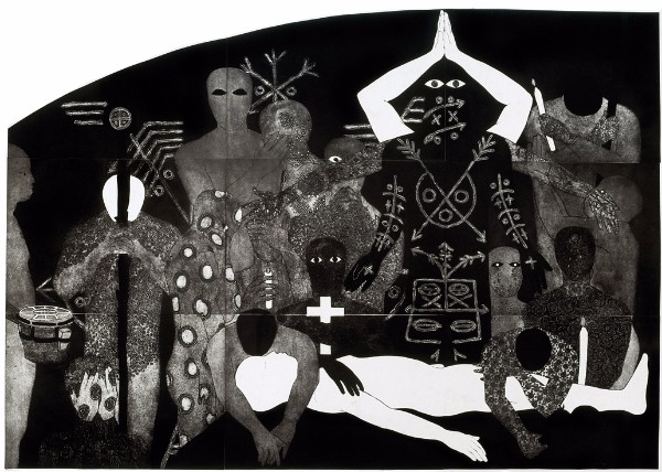 Belkis Ayón, Nlloro (Weeping), 1991