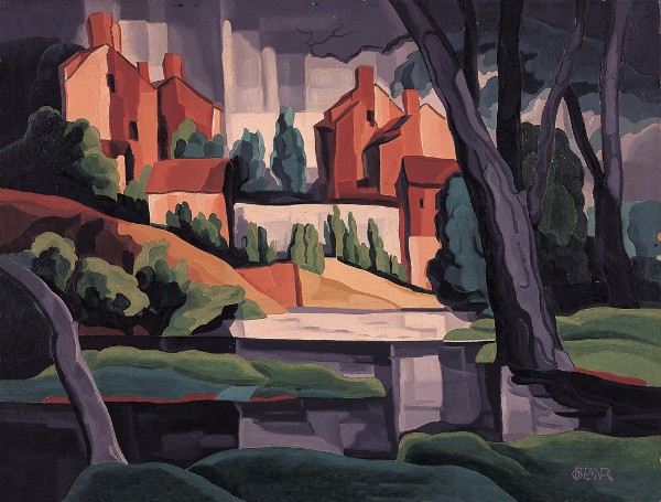 Oscar Bluemner, Sunset Effect on Rain, 1929