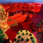 David Hockney, 9 Canvas Study of the Grand Canyon