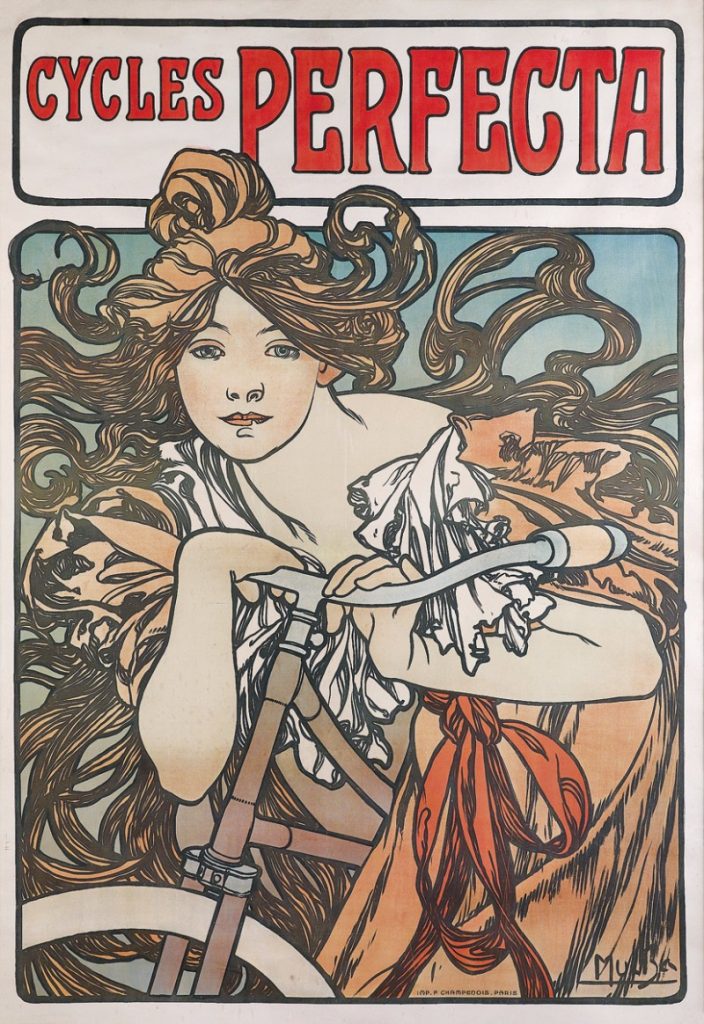 Alphonse Mucha, Cycles Perfecta, 1902.