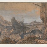 Hercules Segers, Rocky Landscape with a Man Walking to the Right