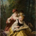 Jean Raoux, Young Girls Painting Outdoors
