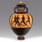 Greek, Attic, attributed to the Berlin Painter, Black- figure Panathenaic prize amphora