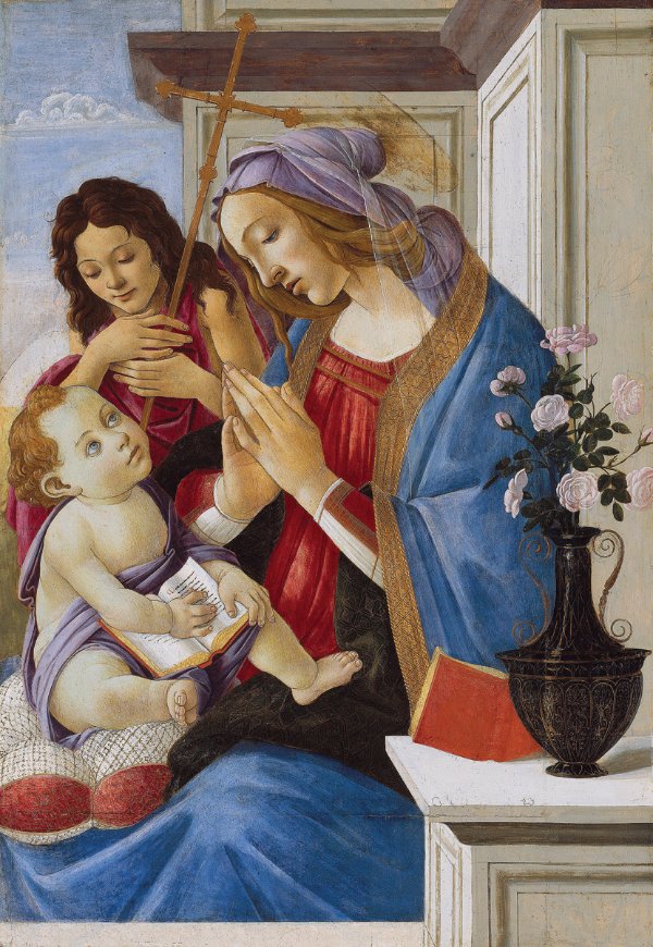 Sandro Botticelli, Virgin and Child with Saint John the Baptist