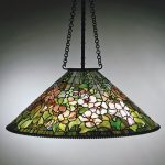 Hollyhock Hanging Shade, circa 1905