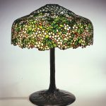 Apple Blossom Library Lamp, circa 1905