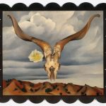 Georgia O’Keeffe, Ram’s Head, White Hollyhock—Hills