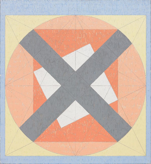 Jack Tworkov, X on Circle in the Square (Q4-81 #2)