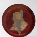 Clément Massier, round ceramic decorative charger