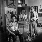 Nickolas Muray, Self-Portrait With Frida Kahlo Seated by Me and My Parrots, 1941