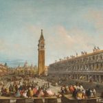 Michele Marieschi, Doge Pietro Grimani Carried into Piazza San Marco after his Election, 1741