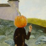 Jamie Wyeth, Pumpkinhead Visits the Lighthouse