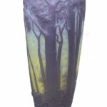 Daum Mold-Blown Scenic Vase;