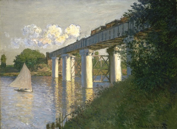 Claude Monet, Railroad Bridge, Argenteuil, 1874