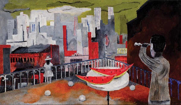 Rufino Tamayo, New York seen from the Terrace