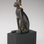 Bastet, Egypt , bronze and gold;
