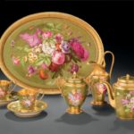 Sèvres Imperial Manufactory, Tea service called “green ground, groups of flowers,”
