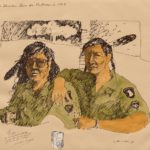 T. C. Cannon, On Drinkin’ Beer in Vietnam in 1967, posthumous edition, about 1988–89