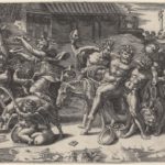 Agostino de’ Musi, called Agostino Veneziano, The March of Silenus, circa 1520