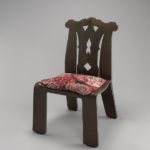 Robert Venturi and Denise Scott Brown for Knoll International, Incorporated, #662 “Chippendale” Chair with “Tapestry” pattern upholstery