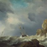 Willem van de Velde the Younger, Ships in a Gale, 1660