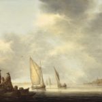 Aelbert Cuyp, A Pier Overlooking Dordrecht, early 1640s