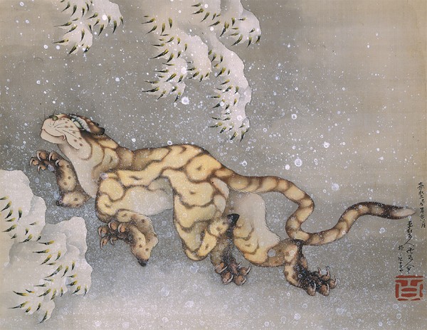 Katsushika Hokusai, Tiger in Snow, 1849
