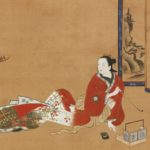Hishikawa Morotane, Seated Beauty Smoking a Pipe, circa 1690–1710