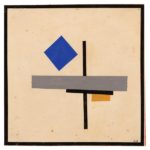 Lazar Khidekel, Suprematist Composition with Blue Square